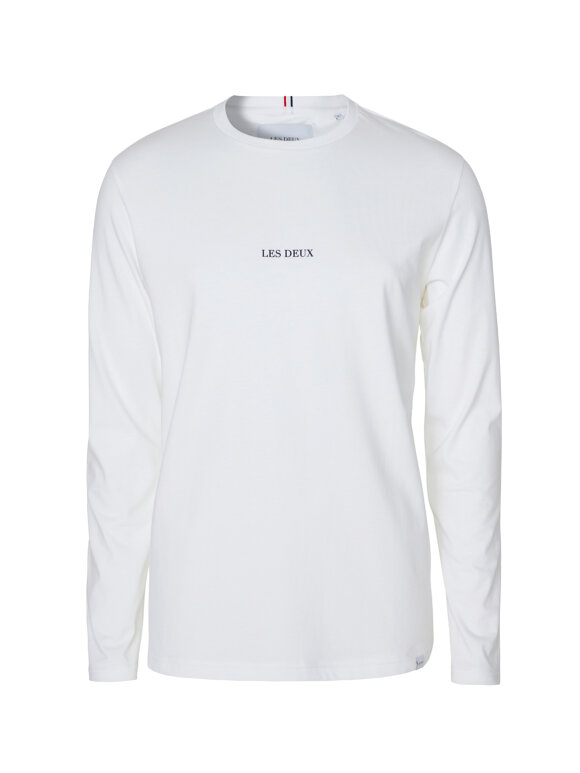 Les Deux - Lens t-shirt l/Æ white black