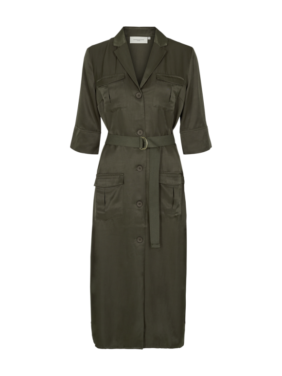 Copenhagen Muse - CPHM Sway Shirt Dress Dark Oli