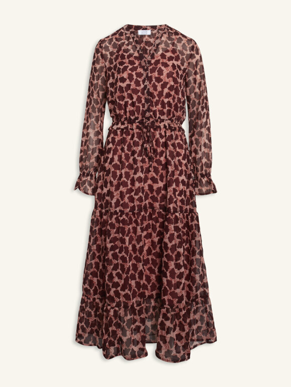 Love & Divine - LD Love528 Dress Plum/leaf