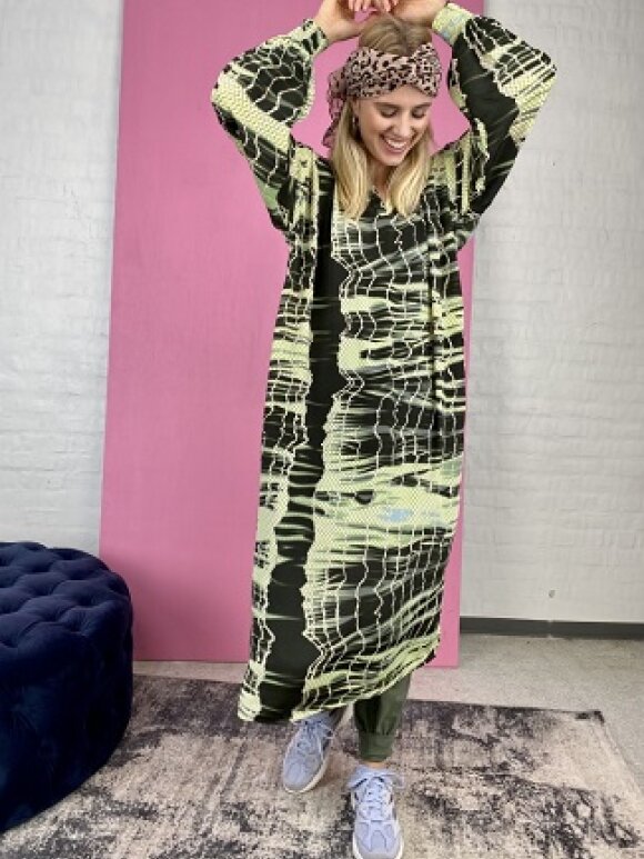 Black Colour - Pixi Batik Kaftan Dress