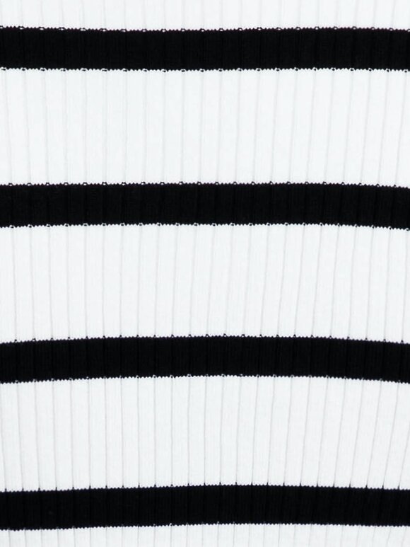 Neo Noir - Malloy stripe knit tee black
