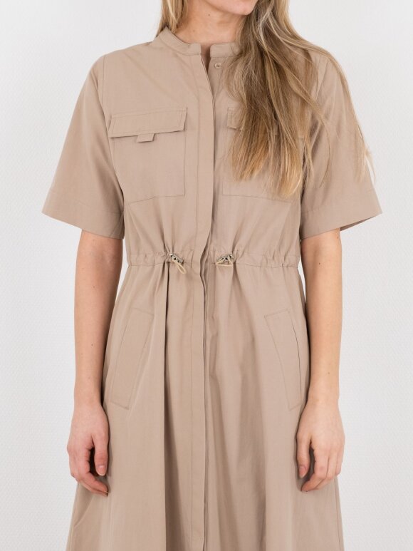 Neo Noir - Delfi solid dress dark sand