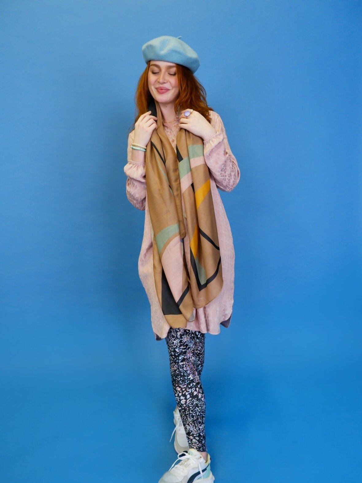 BLACK COLOUR Bcdell Knitted Scarf Frappe