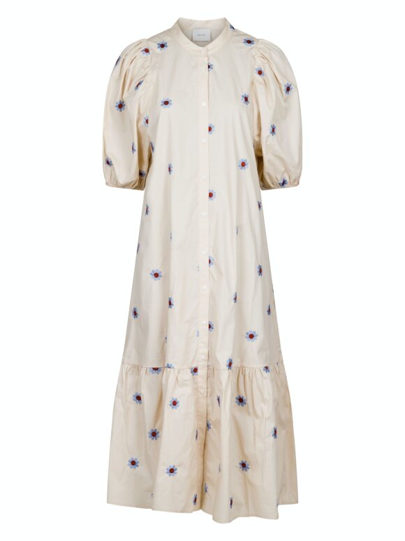 Neo Noir - Veronica flower dress sand