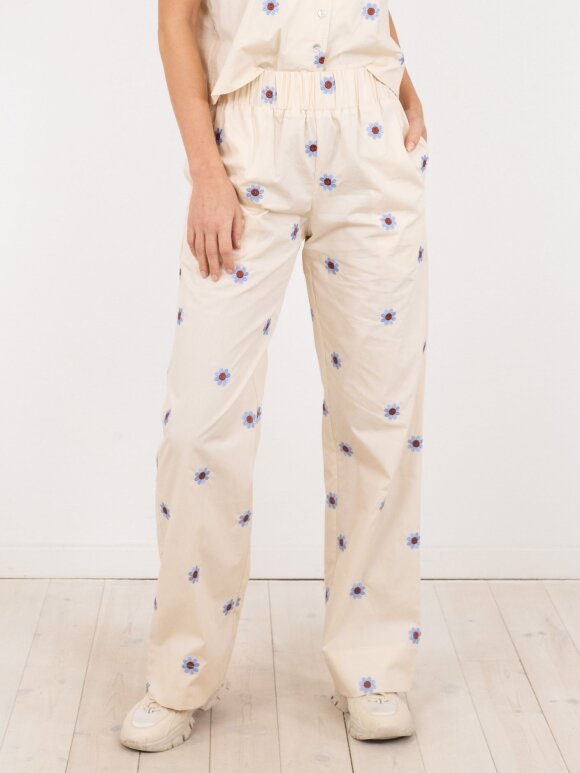Neo Noir - Winnie deco flower pants sand