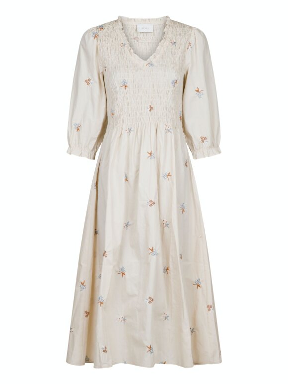 Neo Noir - Bobby Embroidery dress sand