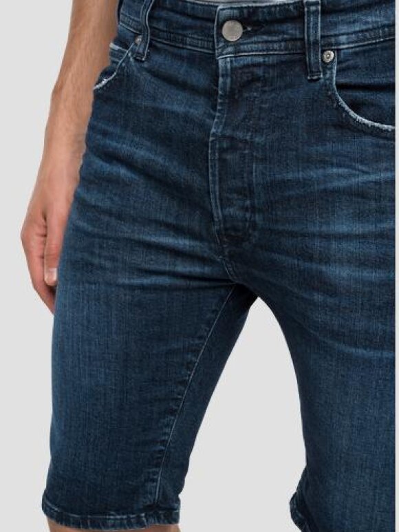 Short En Jean Homme Replay - Coupe Fuselée - Stretch Confort - Bermuda Décontracté - 8