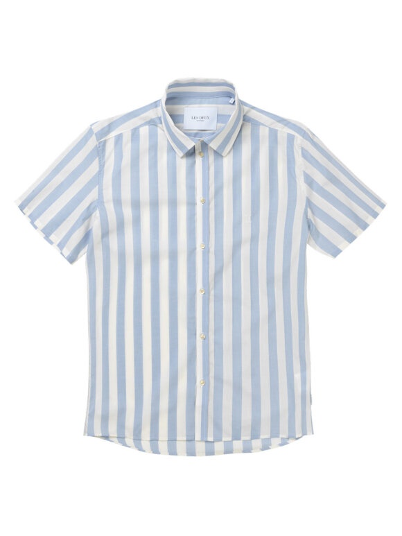 Les Deux - Leon SS Stripe Poplin Shirt
