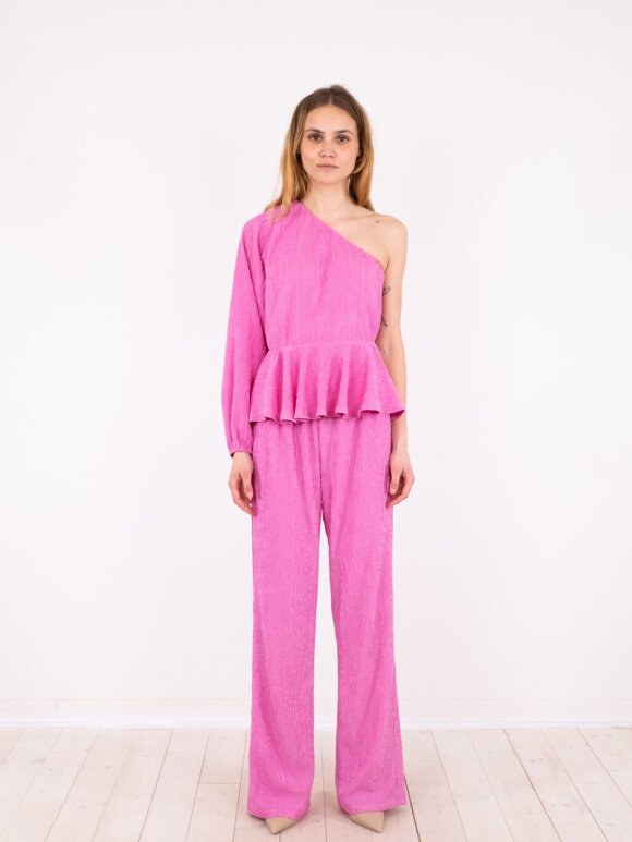 Neo Noir - Jona Plisse Pants pink