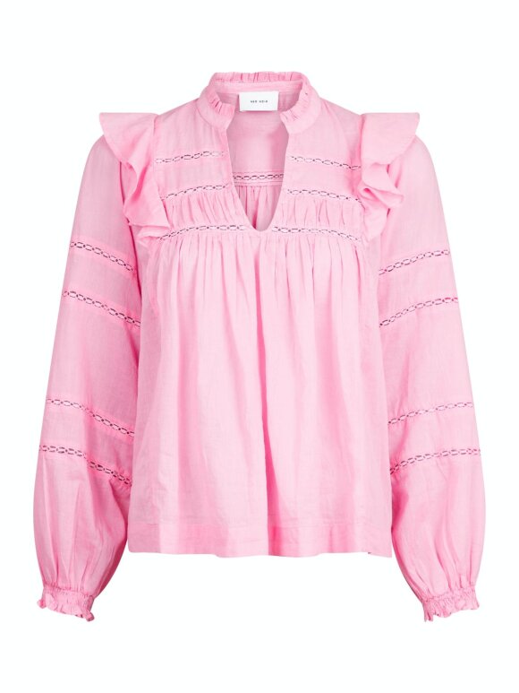 Neo Noir - Aroma voile blouse soft pink