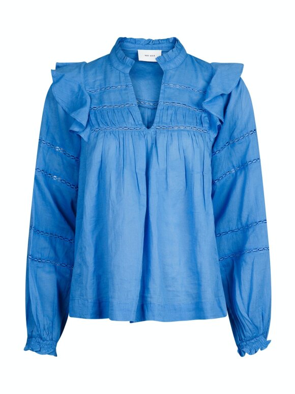 Neo Noir - Aroma S Voile Blouse/ Blue