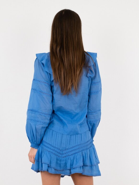 Neo Noir - Aroma S Voile Blouse/ Blue