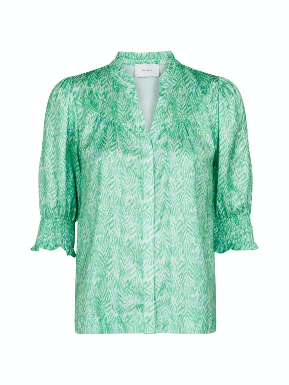 Neo Noir - Diana Ditsy glow Blouse / gree