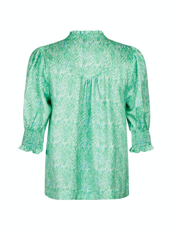 Neo Noir - Diana Ditsy glow Blouse / gree