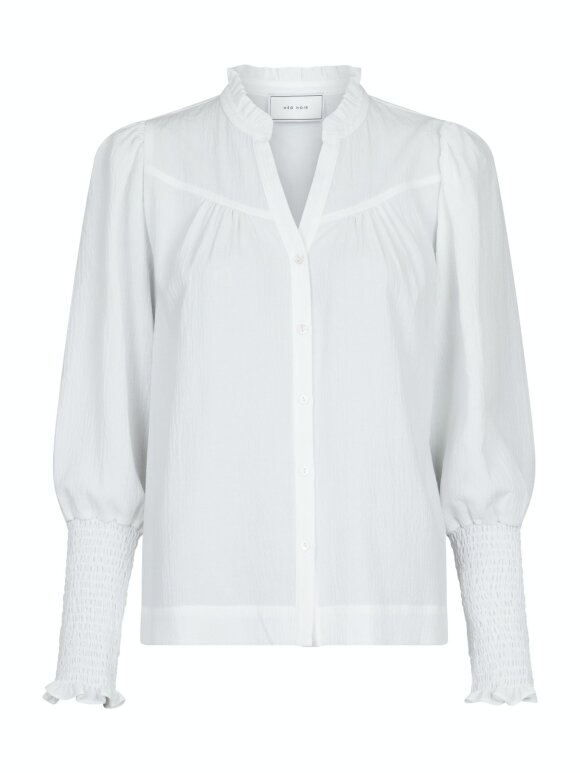 Neo Noir - Camisa Solid blouse - Off whit