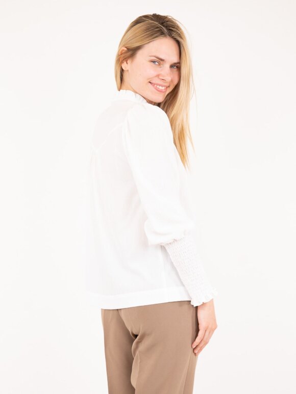 Neo Noir - Camisa Solid blouse - Off whit