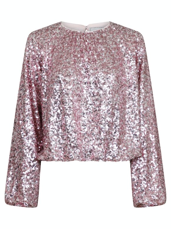 Neo Noir - Iris sequins blouse rose