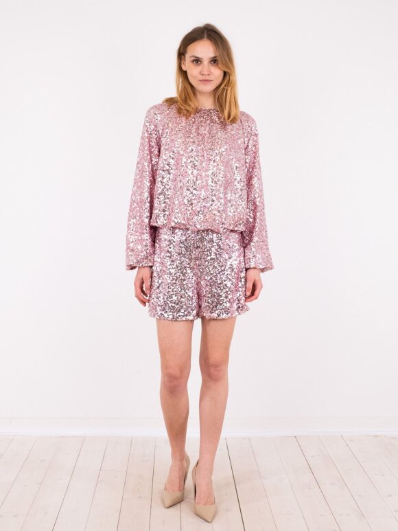 Neo Noir - Iris sequins blouse rose