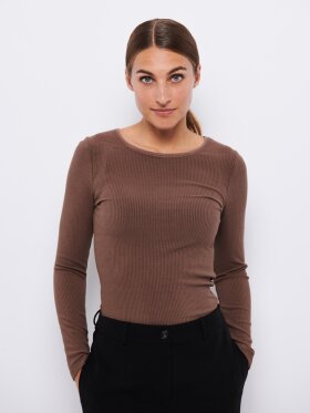 La Rouge - Lisa L/S T-shirt - Brown La Rouge - Lisa L/S T-shirt - Brown