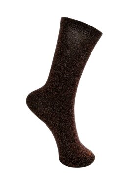 Black Colour - BCLurex Sock - Cobber Brown