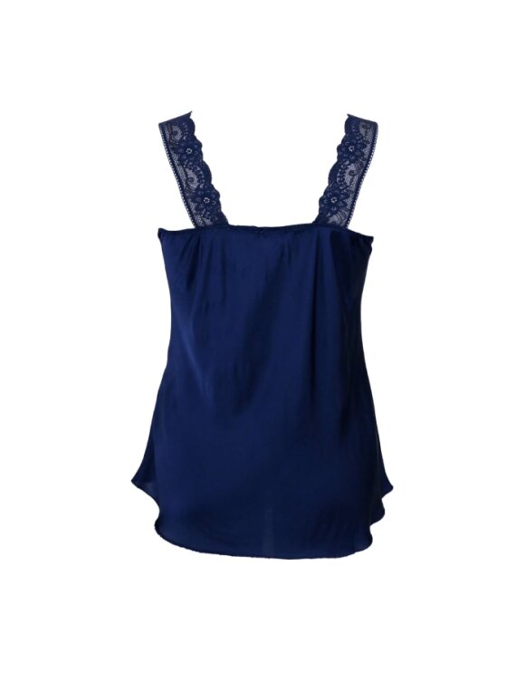 Black Colour - BCBea Lace Top dark blue