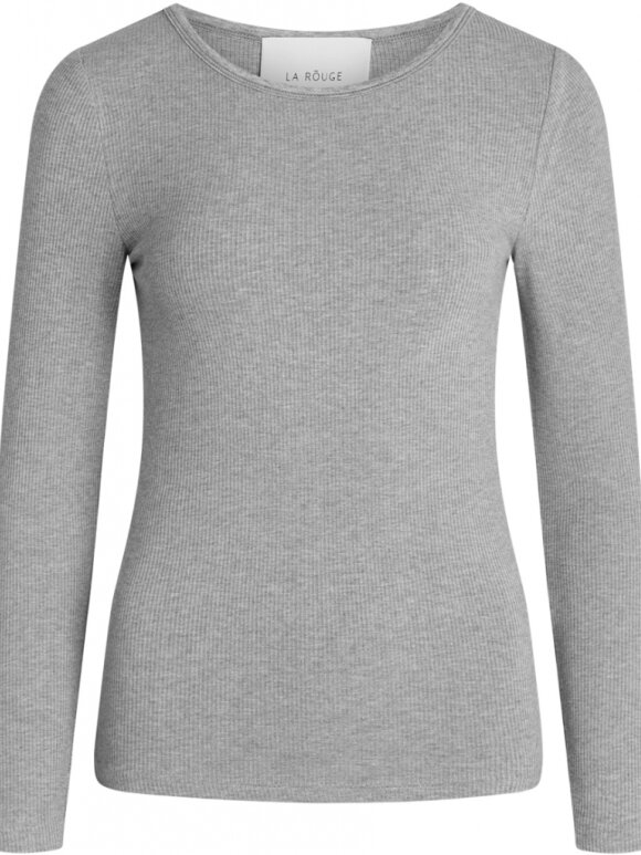 La Rouge - Lisa L/S T-shirt Grey melange