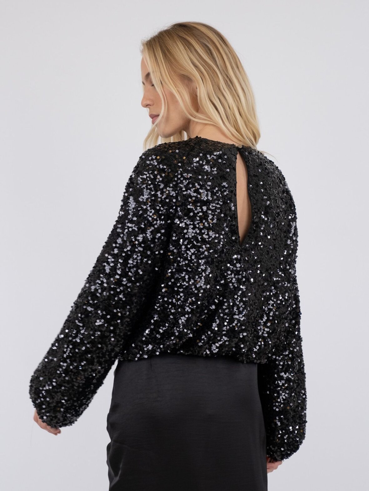 Nørrebro Randers Dame - Bluser Noir - Iris Sequins Blouse