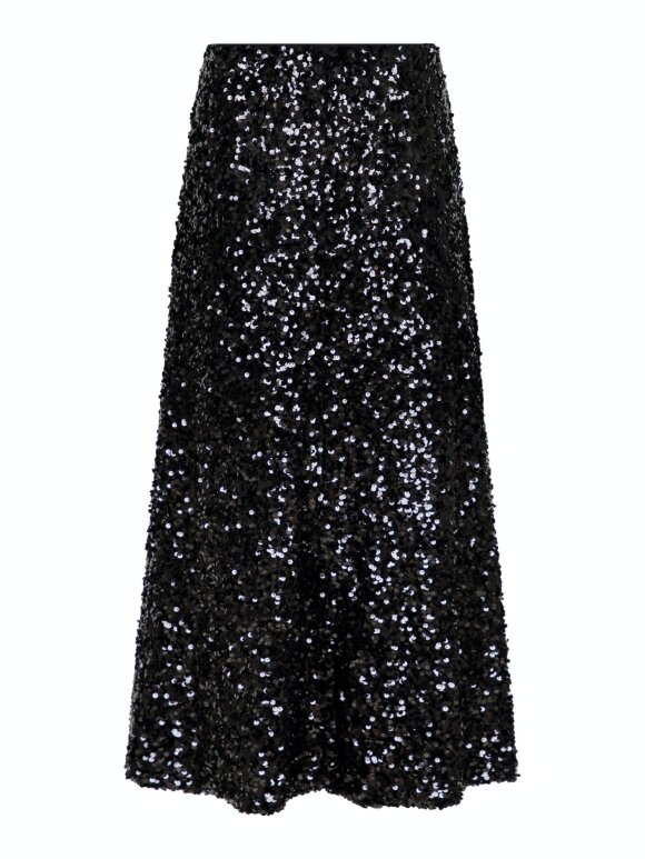 Neo Noir - Baira fall Sequins skirt black