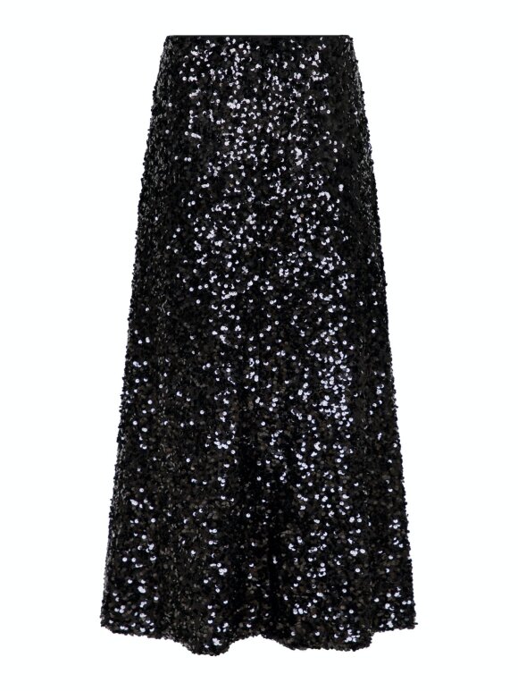 Neo Noir - Baira fall Sequins skirt black