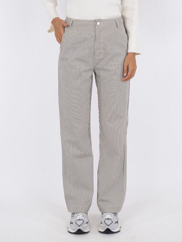 Neo Noir - Zuzan Stripe Pants chocolate