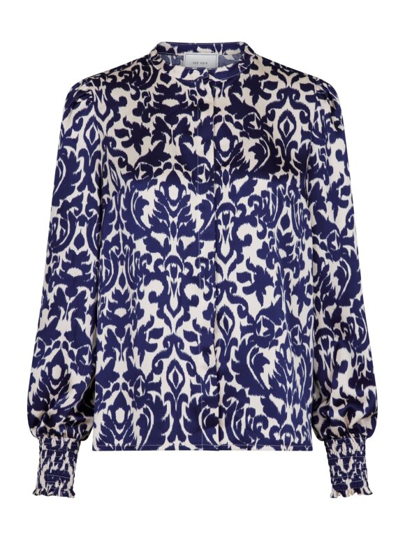 Neo Noir - Kala Flower blur Blouse Navy