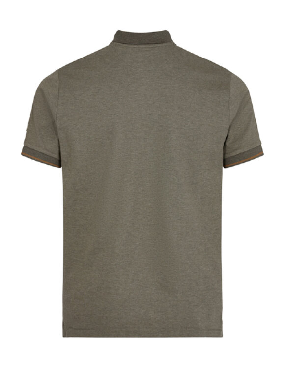 Mos Mosh Gallery - Harvey Polo SS Tee Olive green