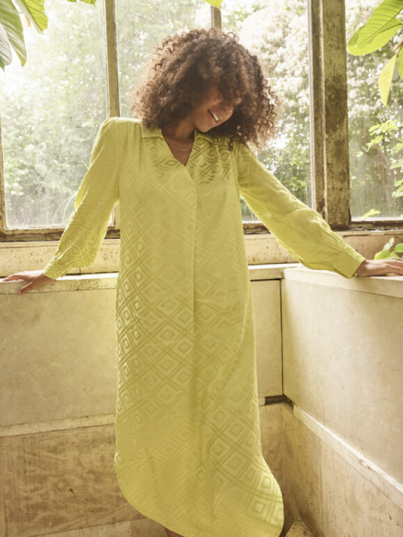 Mos Mosh - Aldo Geo Dress Yellow plum