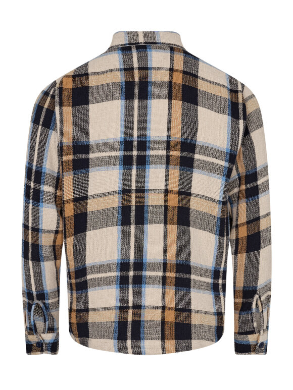 Mos Mosh Gallery - Nolan Check Overshirt sand