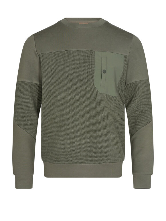 Mos Mosh Gallery - Moore Sweat Combi Crew green