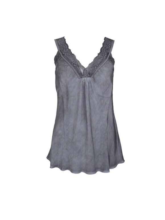 Black Colour - BCBea Lace Top Grey