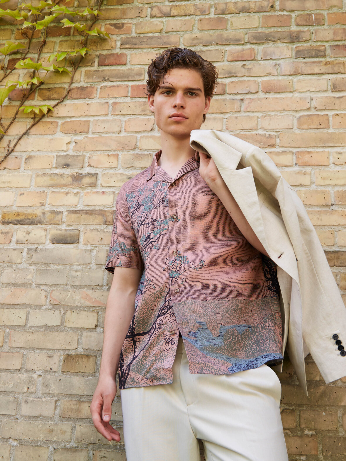Randers - Herre Skjorter - Bruuns Bazaar - AOP Shirt