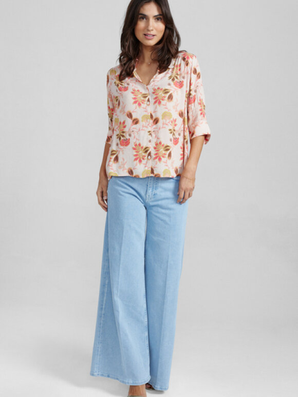 Mos Mosh - Therica Fleur ss Shirt Silver