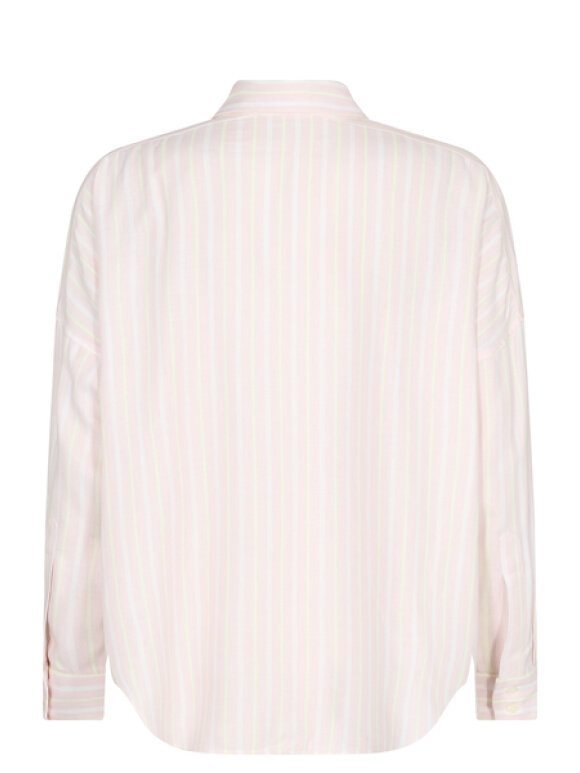 Mos Mosh - Janis Stripe shirt silver pink