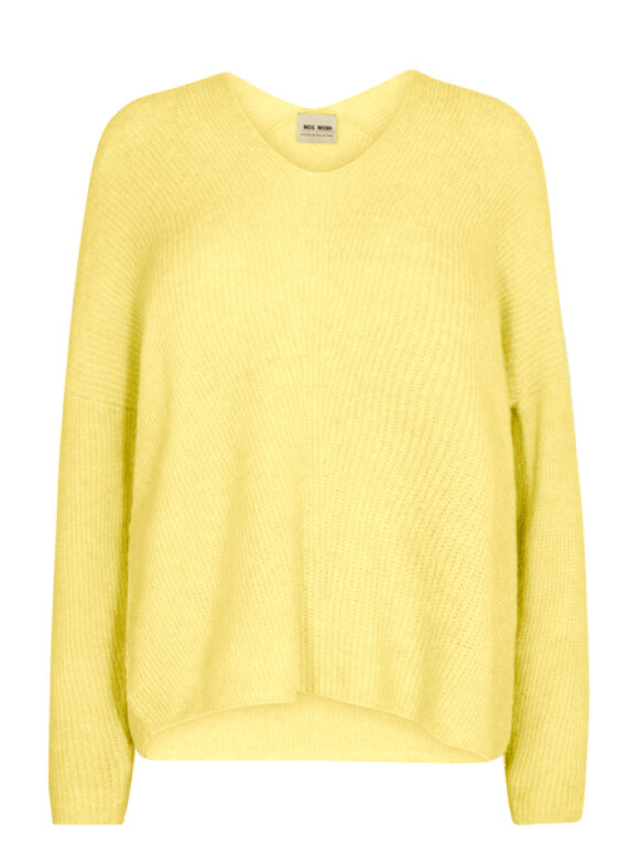 Mos Mosh - Thora V-neck Knit Yellow Plum