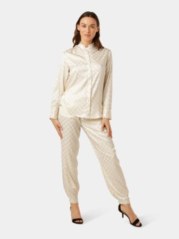 Karmamia - Trinity Shirt - Ivory jacquard