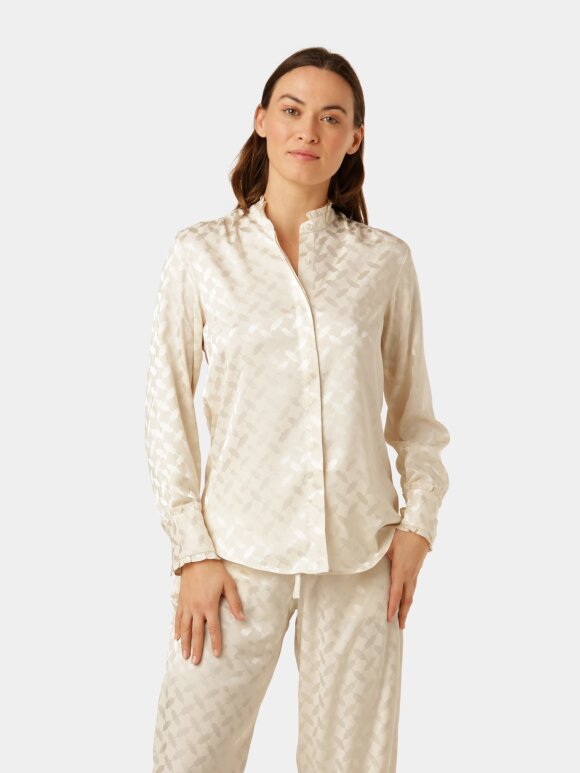 Karmamia - Trinity Shirt - Ivory jacquard