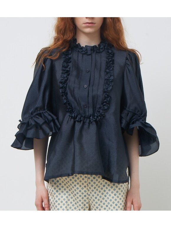 Stella Nova - Aditi Blouse  Navy