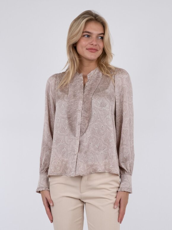 Neo Noir - Zola Flowy Paisley Bluse Rose