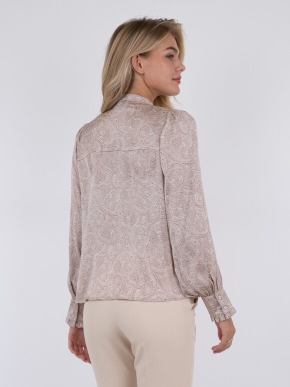 Neo Noir - Zola Flowy Paisley Bluse Rose