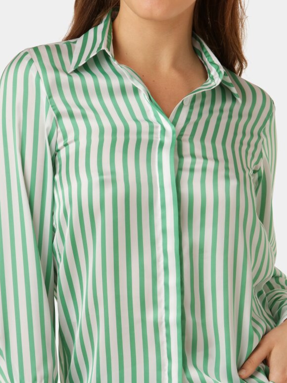 Karmamia - Zoe Shirt - Green Stripe
