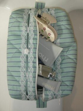 Bénésoie - Pinstripe bag mint