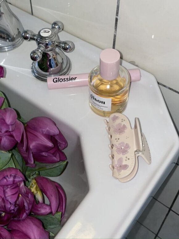 Bénésoie - Small BS Clip in Pink Clover