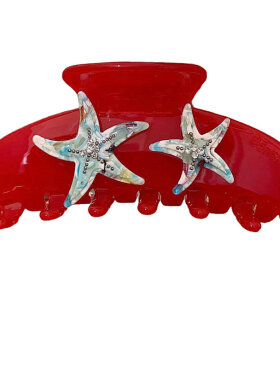 Bénésoie - Big BS Clip in Red Star Fish Bénésoie - Big BS Clip in Red Star Fish