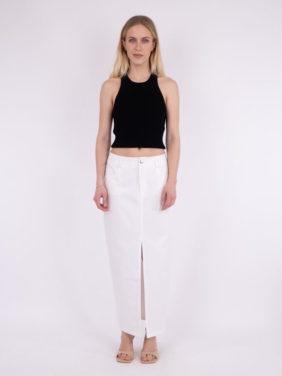 Neo Noir - Frankie Denim Skirt Off White